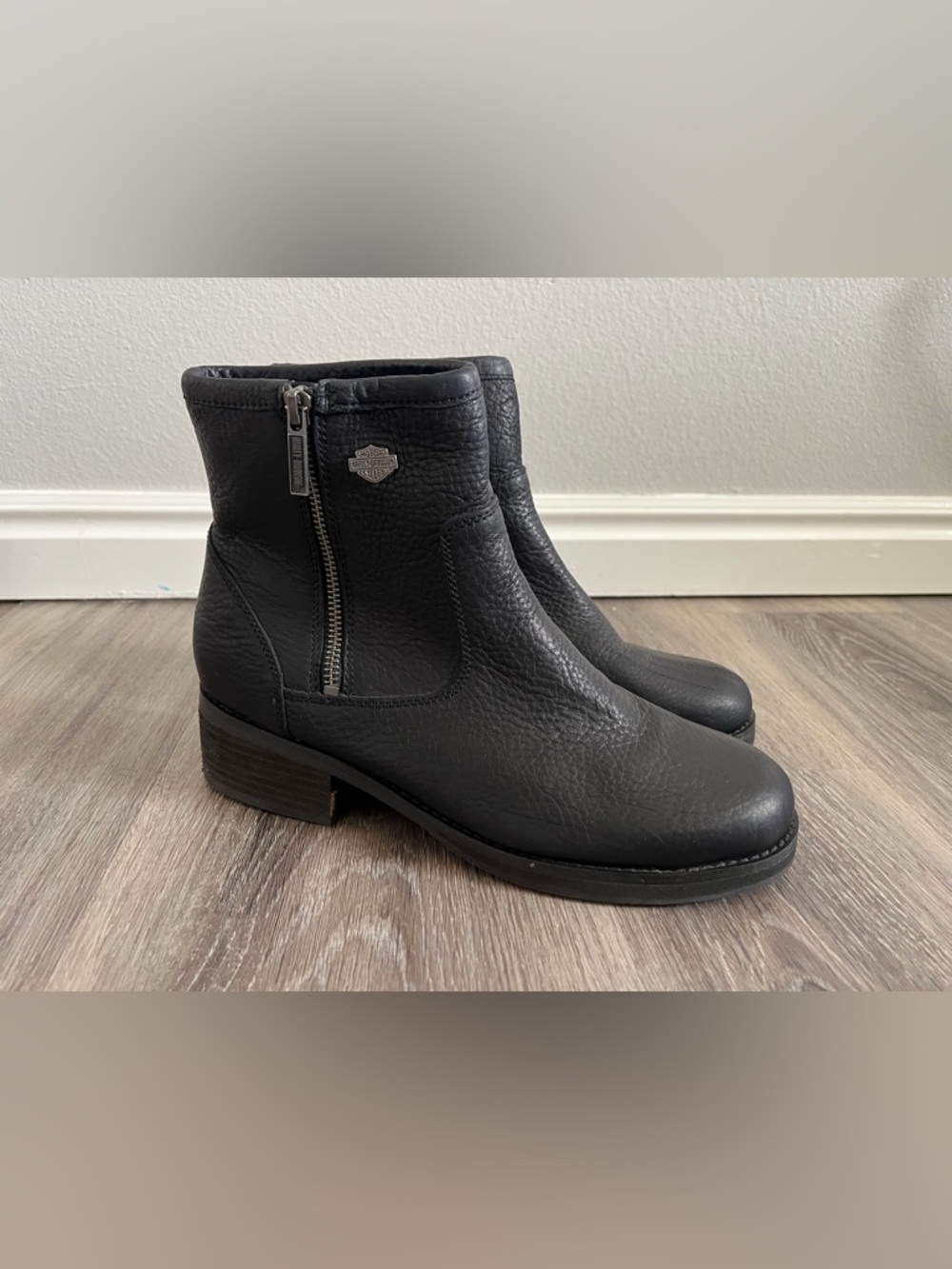 Harley Davidson Women's Hennessey Motorcycle Boots - Black - Size 9